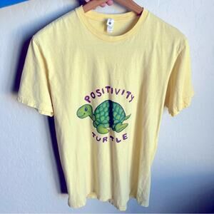 Next Level unisex graphic tee shirt Repzilla YouTube Positivity Turtle medium M